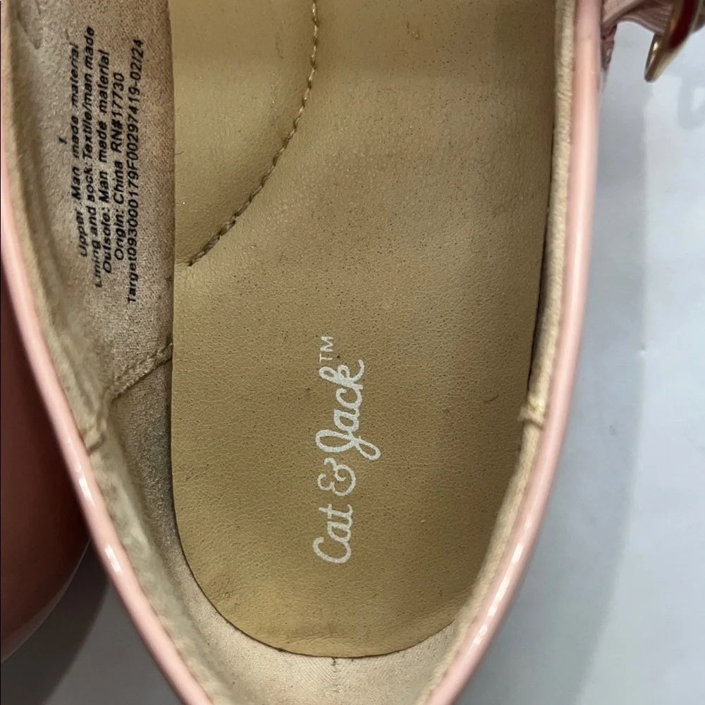 Cat & Jack Pink Double Strap Flats